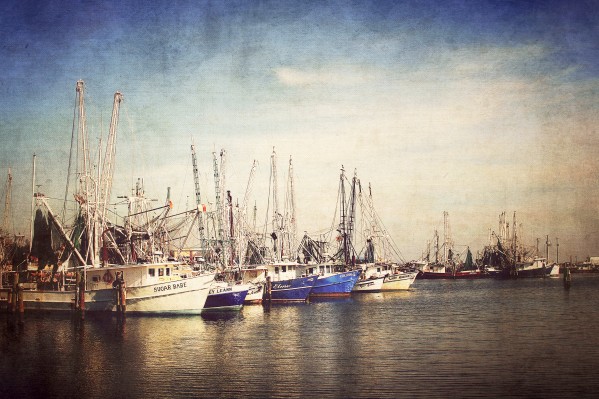 Shrimp Boats Art by JMcCool